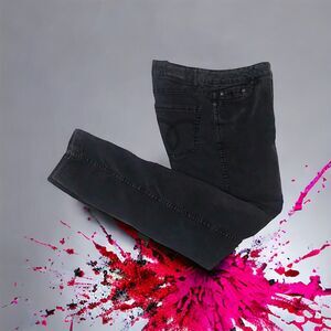 PARIS BLUES Vintage Y2K Low Waist Black Skinny Jeans Soft Cotton Blend Sz 9